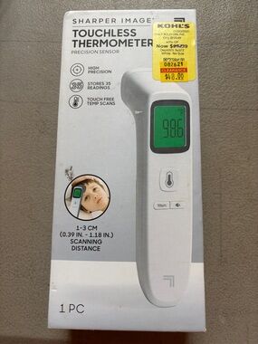 Sharper image touchless thermometer